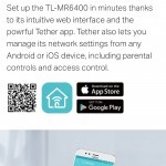 NetbeinirTP-LINK  MR200 Router 4G WiFi AC750 DualBand